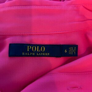 Women's Pink Ralph Lauren Linen Shirtdress